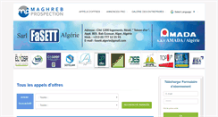 Desktop Screenshot of maghreb-prospection.net