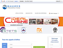 Tablet Screenshot of maghreb-prospection.net